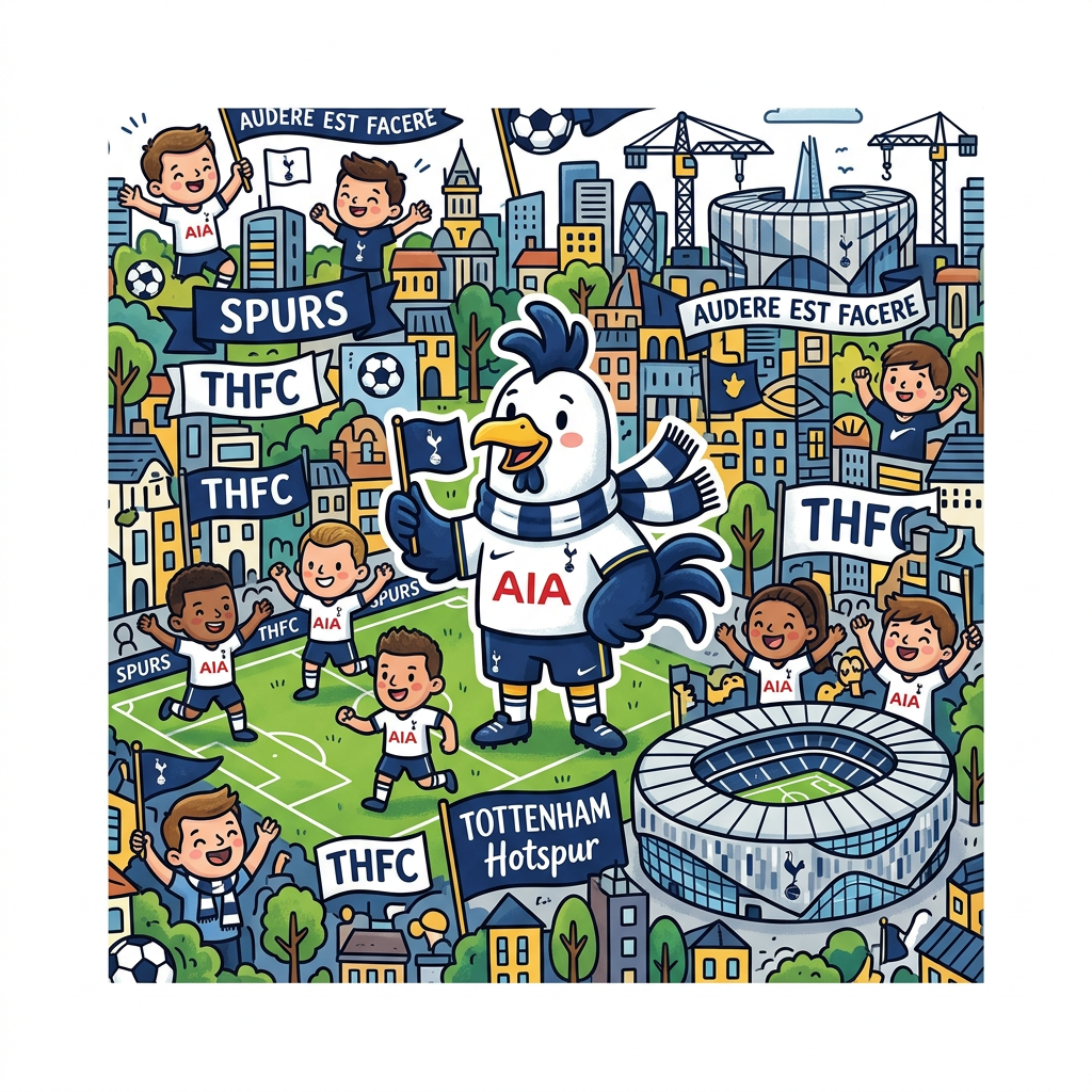 Spurs Mascotte Fest Toppers Drinktoppers 6 stk Ø8 cm