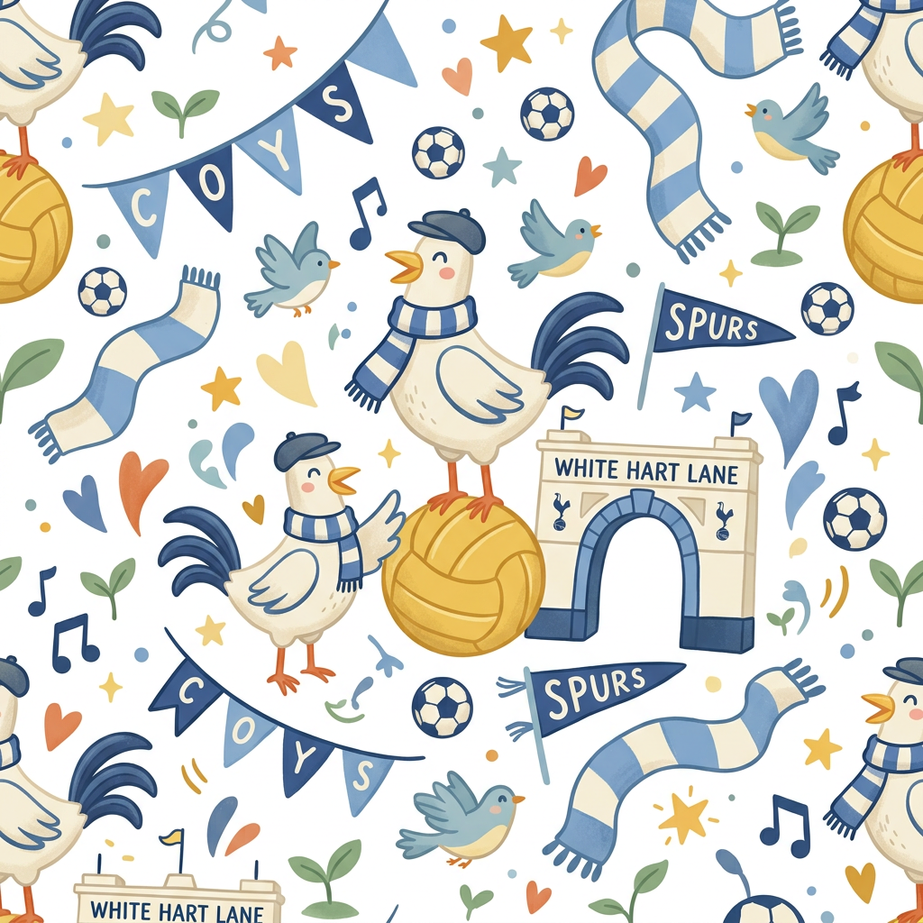 Spurs Haner & Bold Toppers Drinktoppers 6 stk Ø8 cm