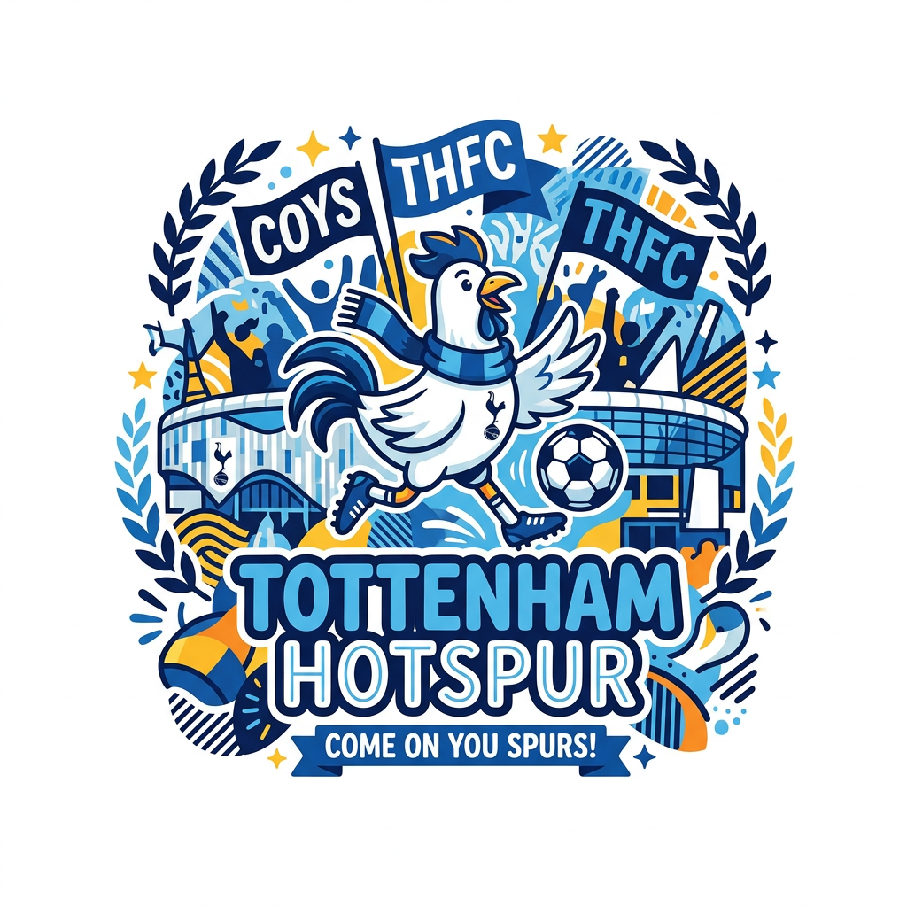 Spurs hane stadion Toppers Drinktoppers 6 stk Ø8 cm