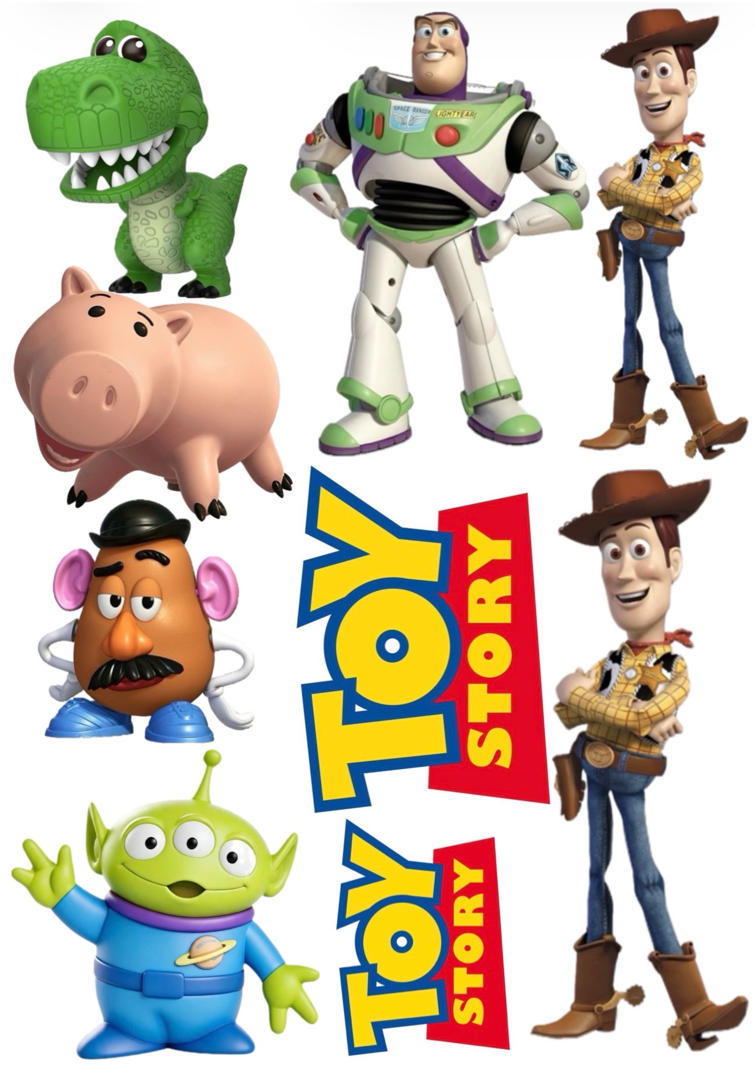 Toy Story venner Toppers Drinktoppers 6 stk Ø8 cm