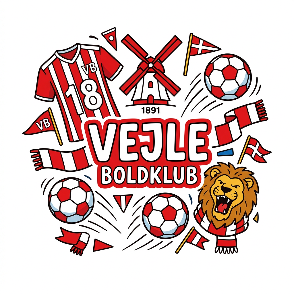 VB Fodboldglæde Mølle Løve Toppers Drinktoppers 6 stk Ø8 cm