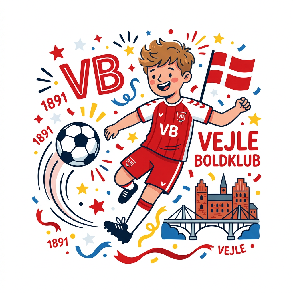 VB Ung Fodboldspiller Toppers Drinktoppers 6 stk Ø8 cm