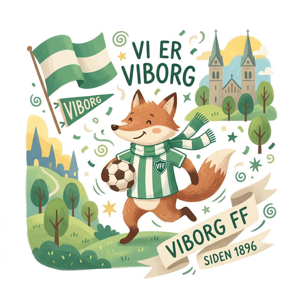 Ræven Rapper Viborg Toppers Drinktoppers 6 stk Ø8 cm