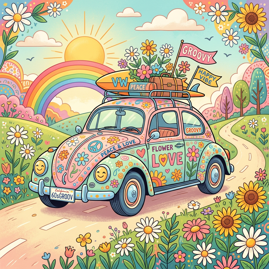 Hippie Boblebil Toppers Drinktoppers 6 stk Ø8 cm